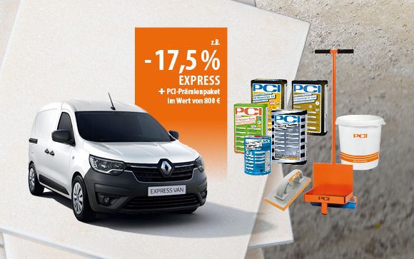 Renault Express Angebot für Fliesenleger