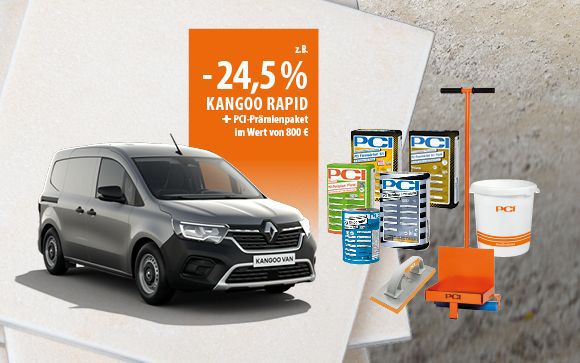 Renault Kangoo Rapid Angebot für Fliesenleger